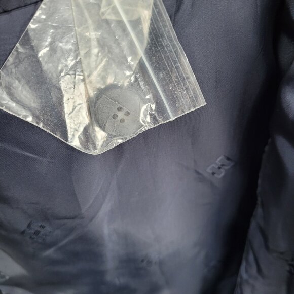 Daks Jermyn Street Black Wool Cashmere 2 Button Double Vent Blazer Sportcoat 46R - Picture 14 of 16